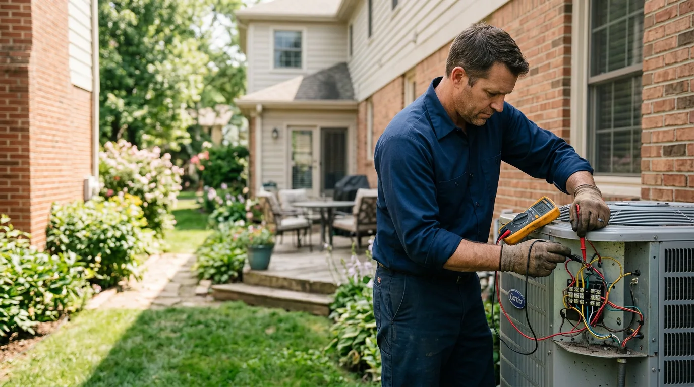 HVAC technician working near Clifton, AZ